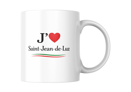 Mug - J'aime Saint-Jean-de-Luz – Le souvenir du Pays Basque | Le Bazar du Corsaire