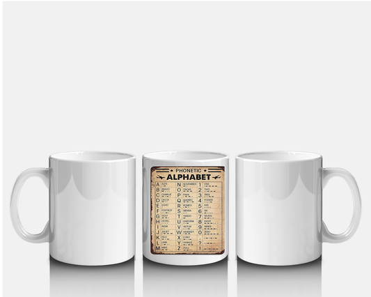 Mug « Alphabet Phonétique » – L’essentiel des communications dans votre tasse