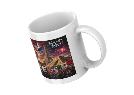 Mug France Coupe du Monde 2026 – Tasse Panoramique Collector USA Canada Mexique Édition Ballon