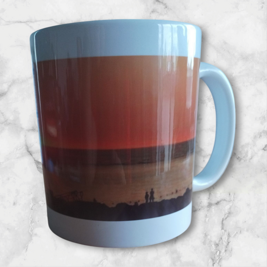 Mug couché de soleil. Digue aux chevaux. Saint Jean de Luz