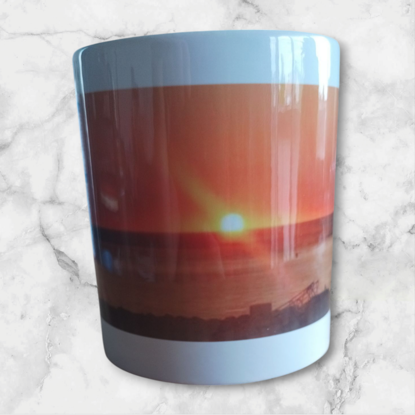 Mug couché de soleil. Digue aux chevaux. Saint Jean de Luz
