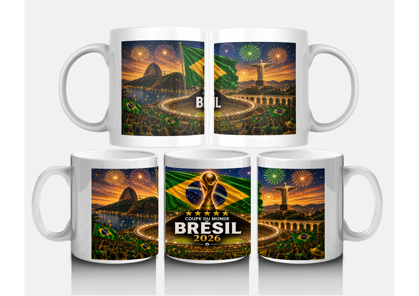 Mug Brésil Coupe du Monde 2026 – Supporter Seleçao