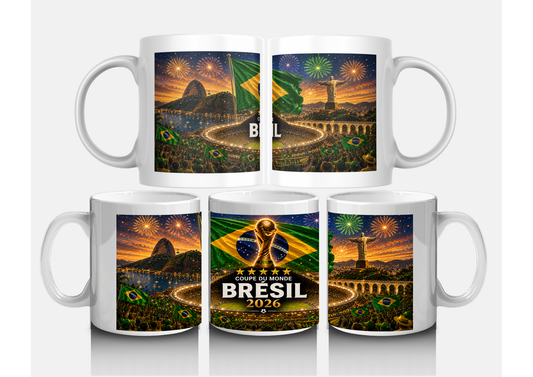 Mug Brésil Coupe du Monde 2026 – Supporter Seleçao