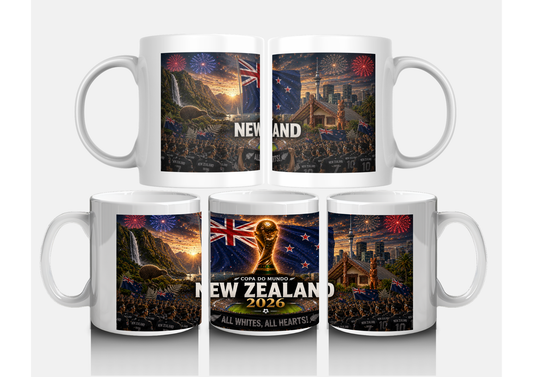 Mug Nouvelle-Zélande Coupe du Monde 2026 – Supporter All Whites Foot