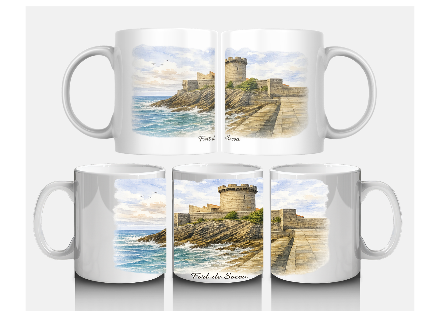 Mug Fort de Socoa | Souvenir Pays Basque | Tasse Originale