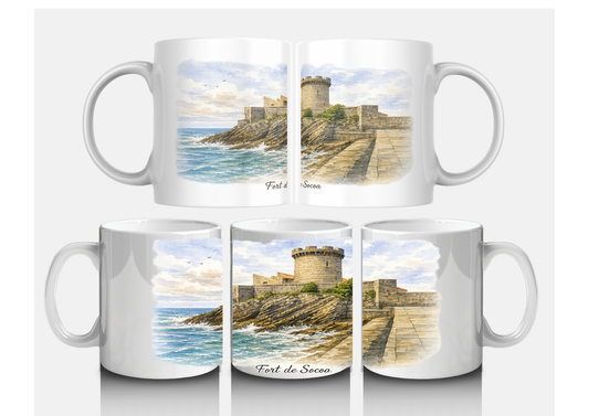 Mug Fort de Socoa | Souvenir Pays Basque | Tasse Originale