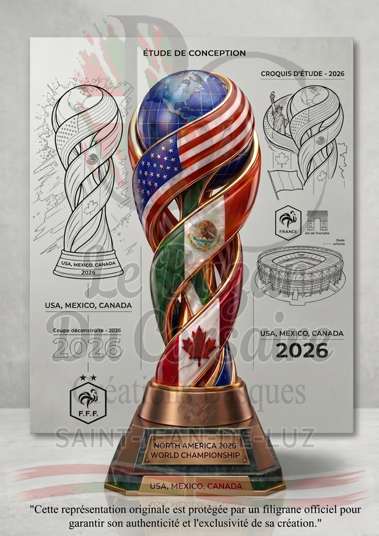 Plaque Alu Coupe du Monde 2026 – Collector | Le Bazar du Corsaire