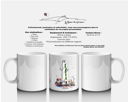 Mug Phare de Ciboure | Souvenir Pays Basque