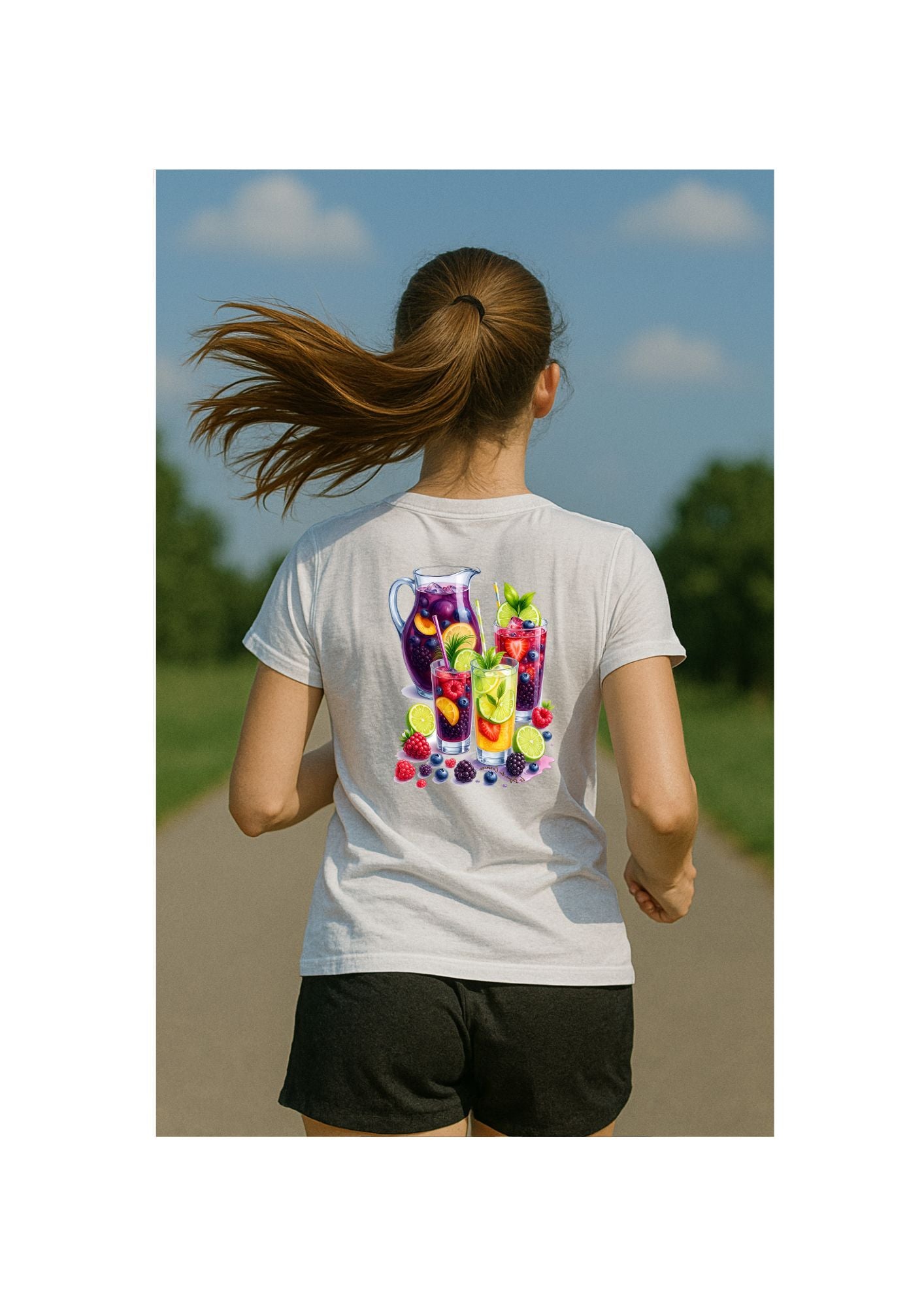 T-Shirt Sport Respirant Femme – Cocktails & Fruits