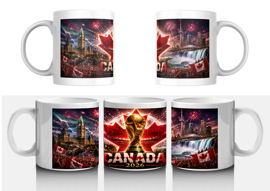 Mug Canada Coupe du Monde 2026 – Tasse Panoramique Collector