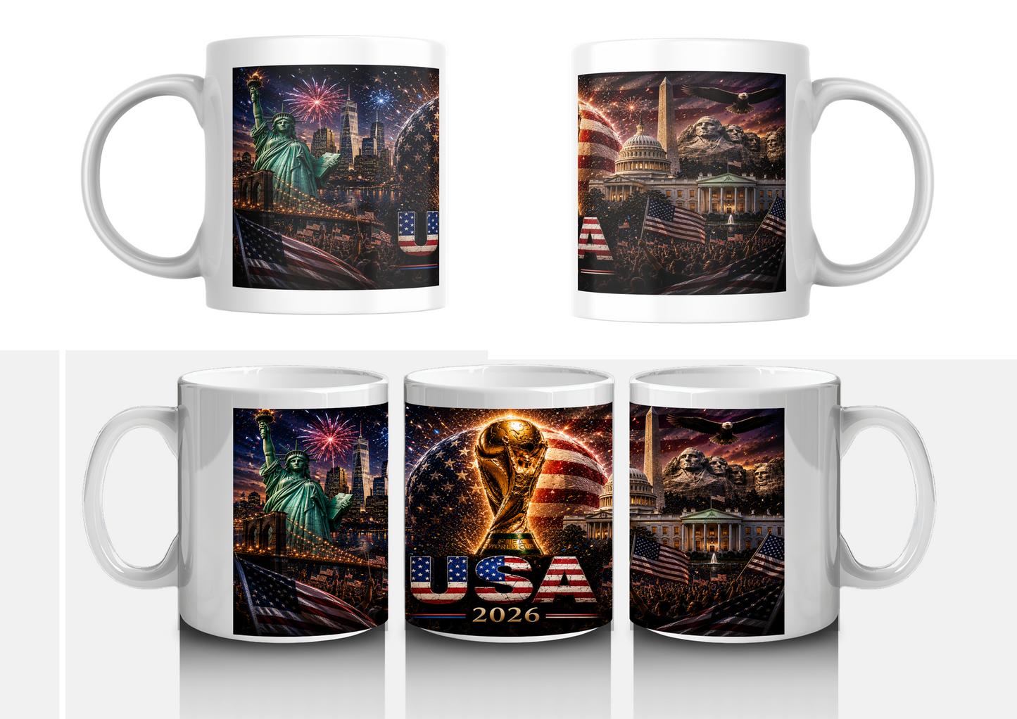 Mug USA Coupe du Monde 2026 – Tasse Panoramique Collector États-Unis Foot