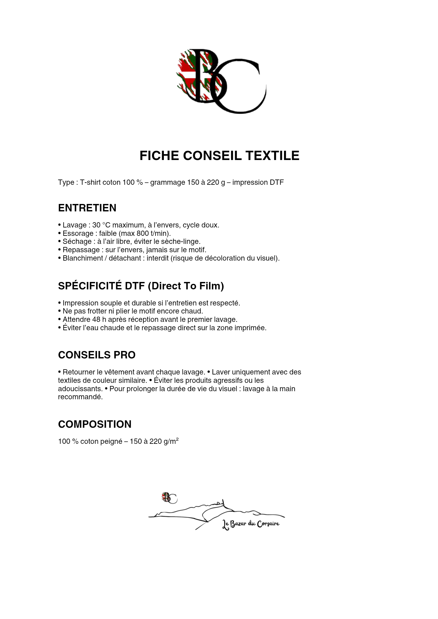 T-Shirt La Rhune – Pays Basque | Le Bazar du Corsaire