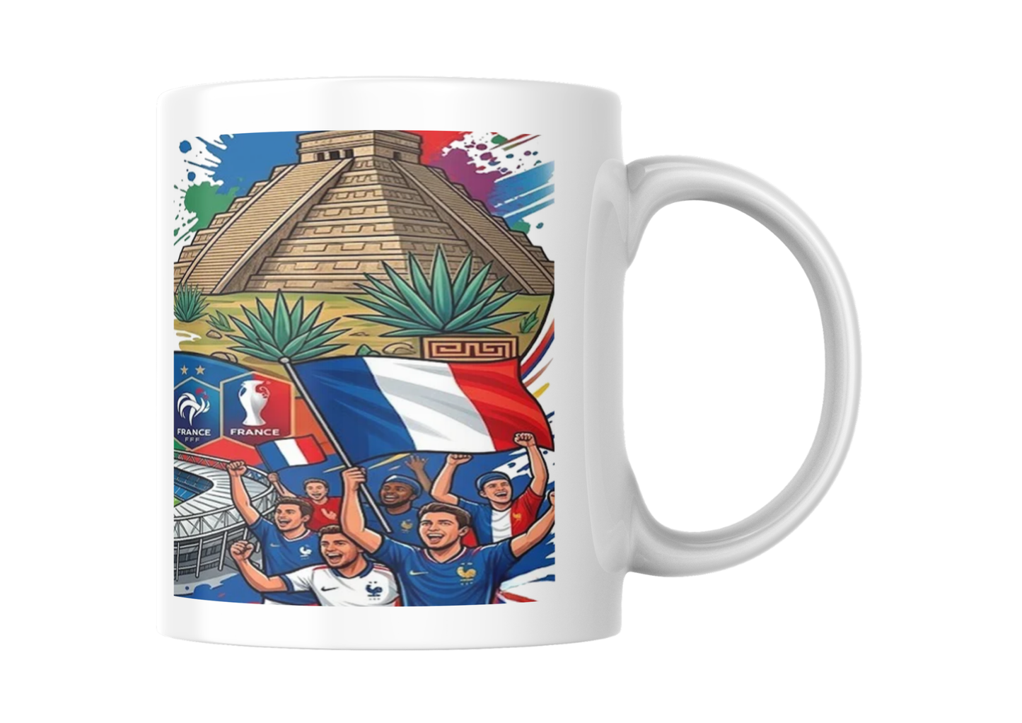 Mug Supporters France Coupe du Monde 2026 | Tasse Football France USA Canada Mexique | Cadeau Fan Équipe de France