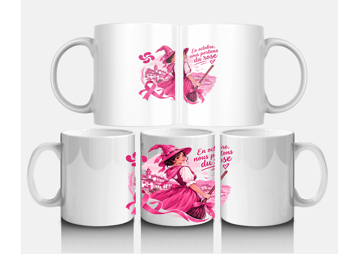 Mug - Octobre Rose – Sorcière Basque