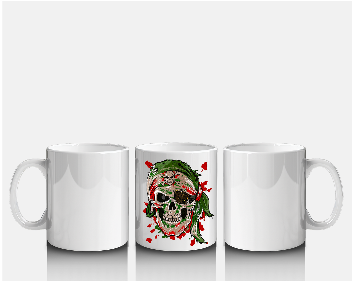 Mug corsaire – Crâne basque