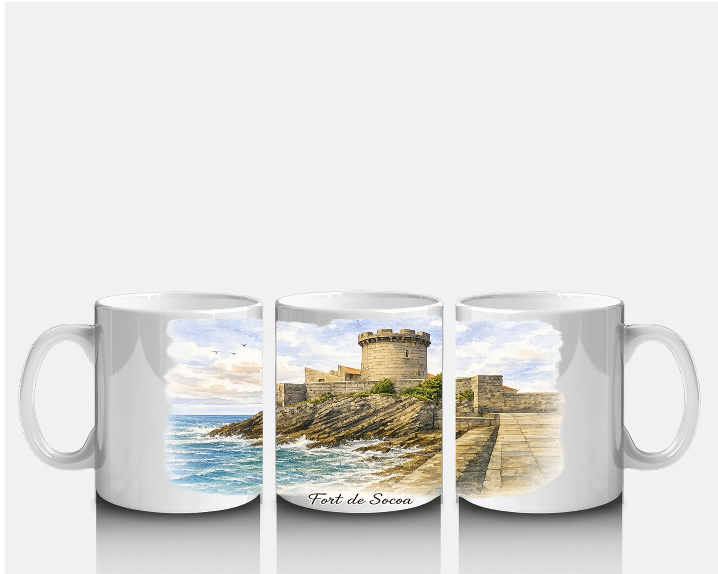 Mug Fort de Socoa | Souvenir Pays Basque | Tasse Originale