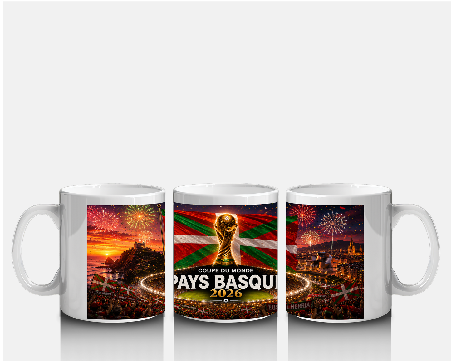 Mug Pays Basque Coupe du Monde 2026 – Tasse Collector Humour Euskal Herria