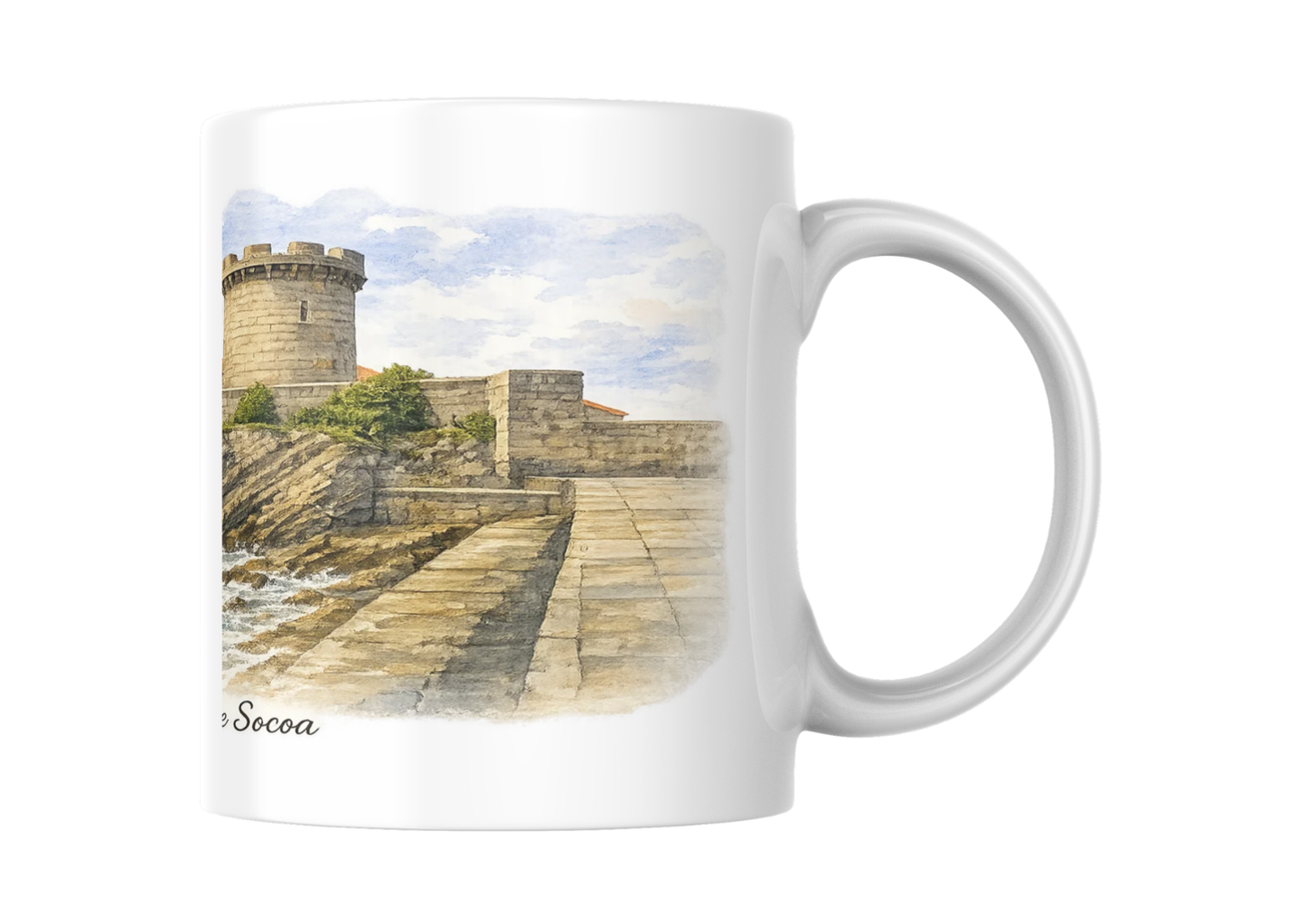 Mug Fort de Socoa | Souvenir Pays Basque | Tasse Originale