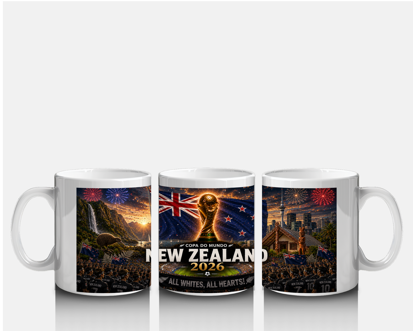 Mug Nouvelle-Zélande Coupe du Monde 2026 – Supporter All Whites Foot