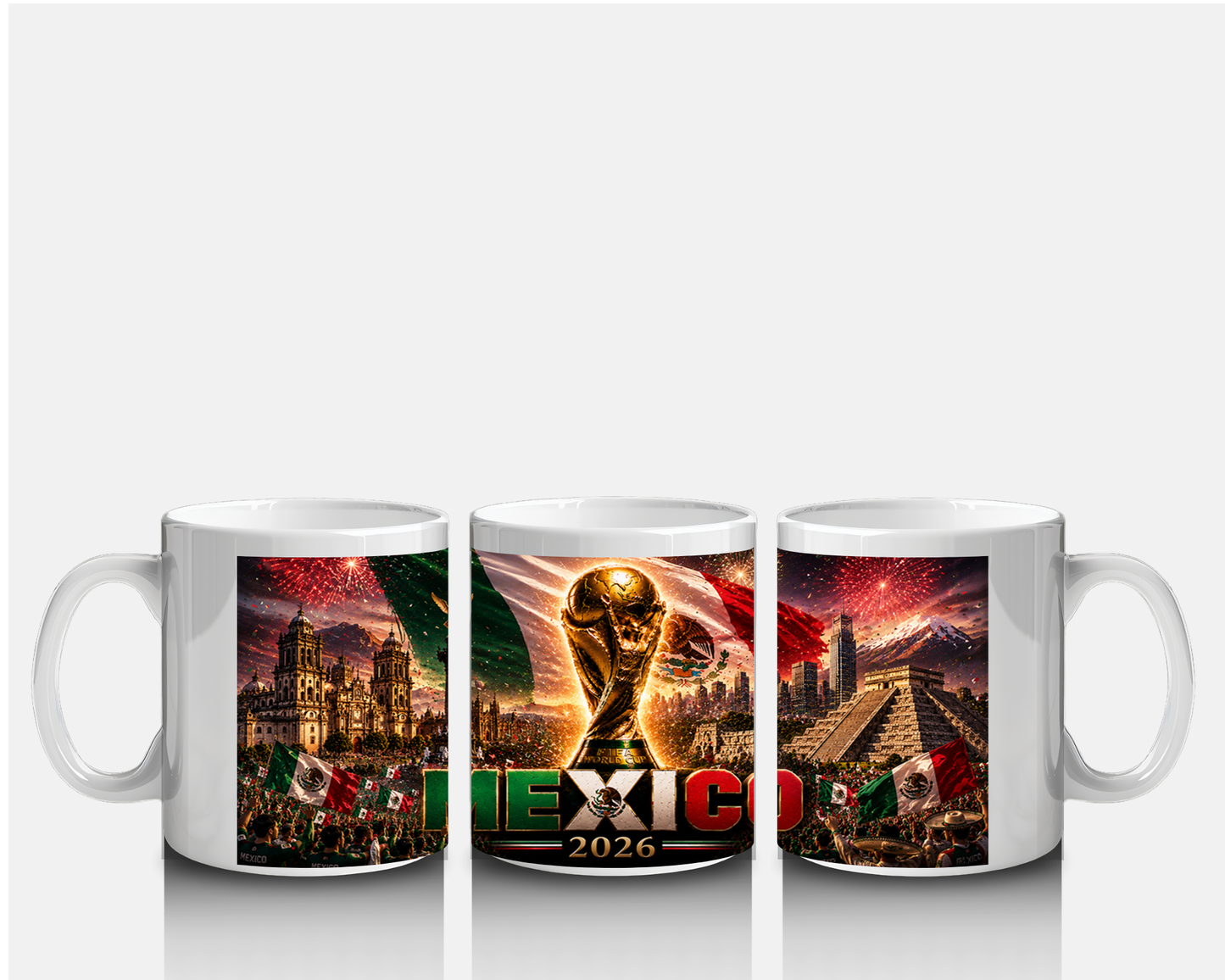 Mug Mexique 2026 – Football Pyramide Maya & Ángel de la Independencia