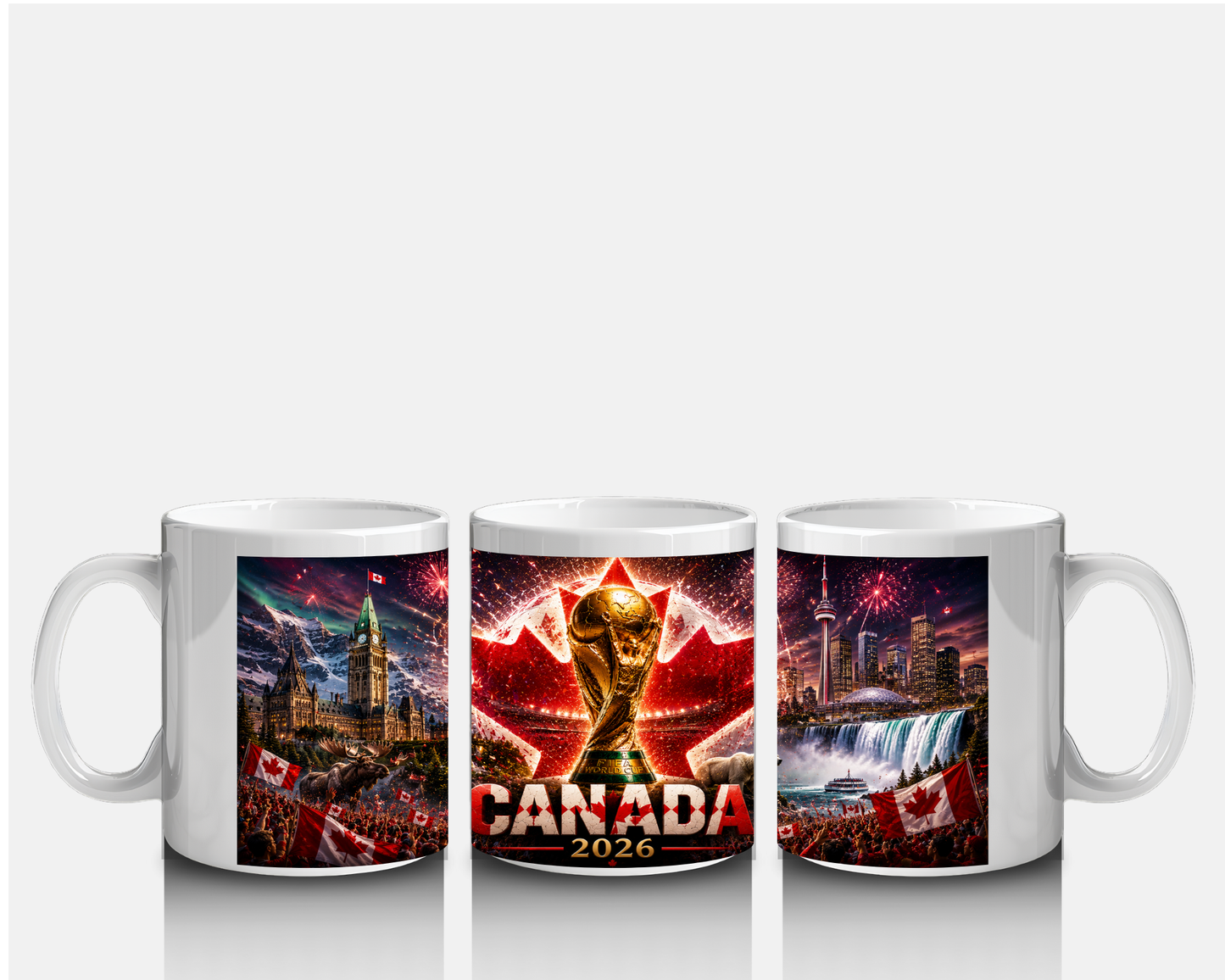 Mug Canada Coupe du Monde 2026 – Tasse Panoramique Collector