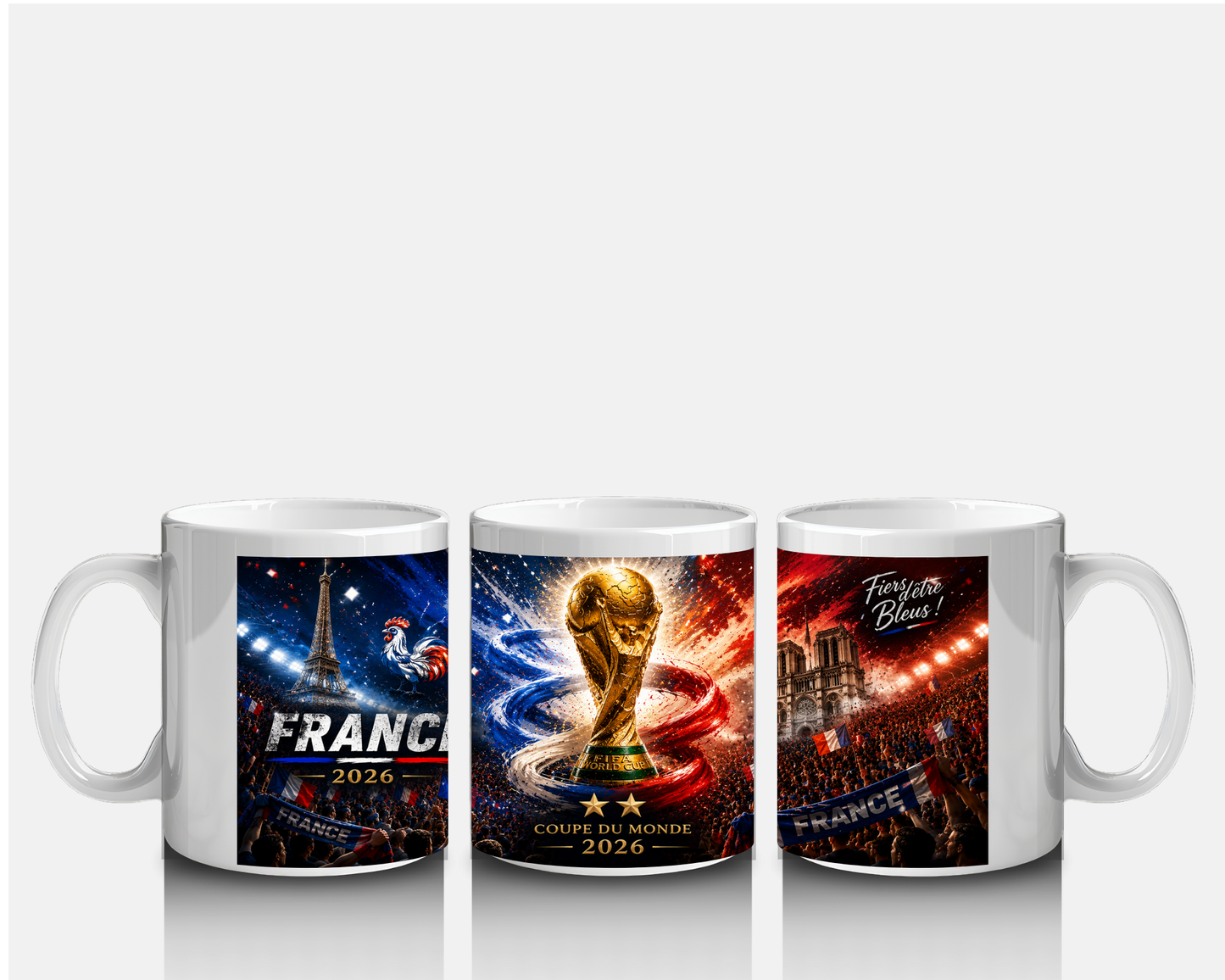 Mug Collector Fiers d'être Bleus 2026 – Tasse Foot France