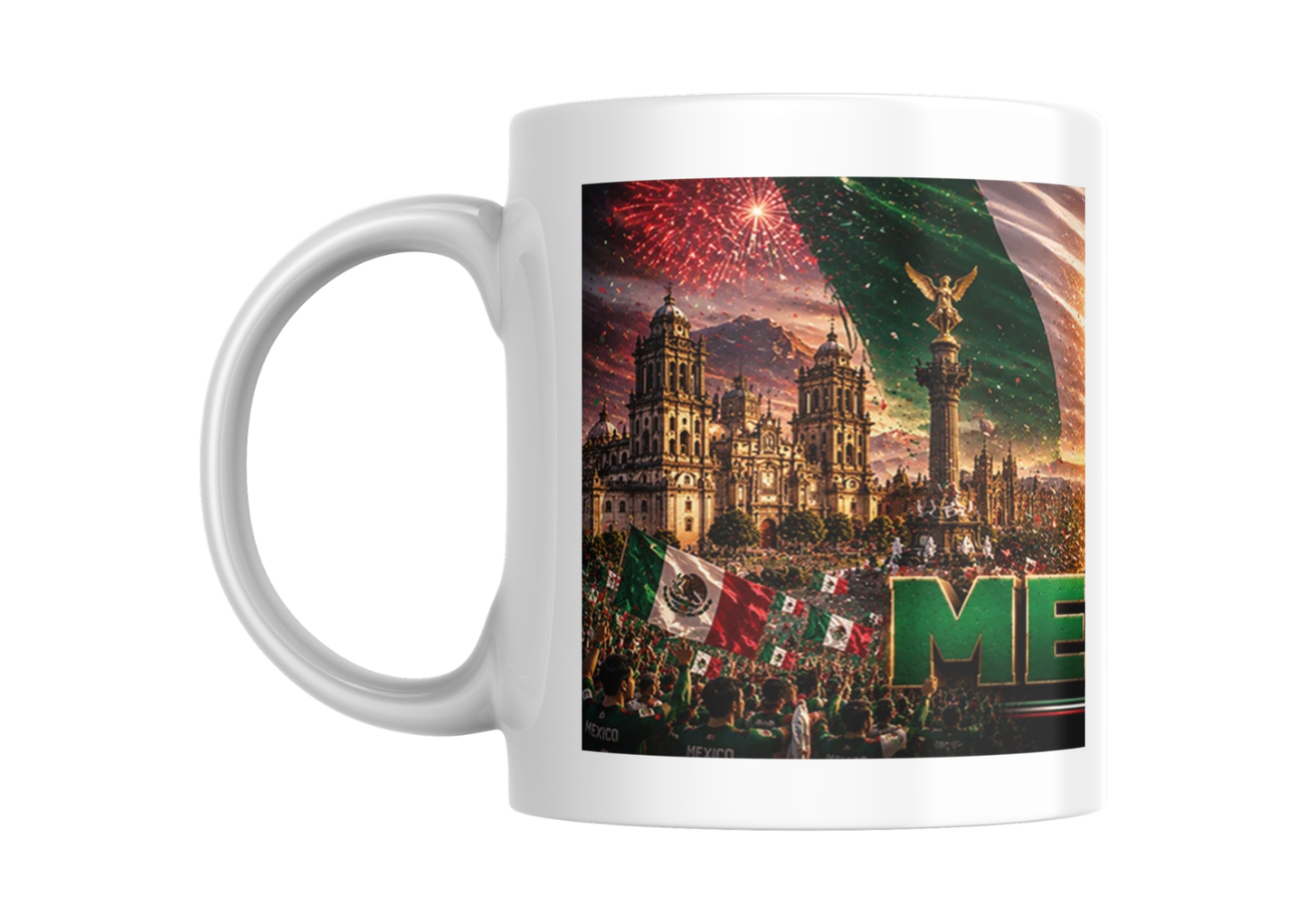 Mug Mexique 2026 – Football Pyramide Maya & Ángel de la Independencia