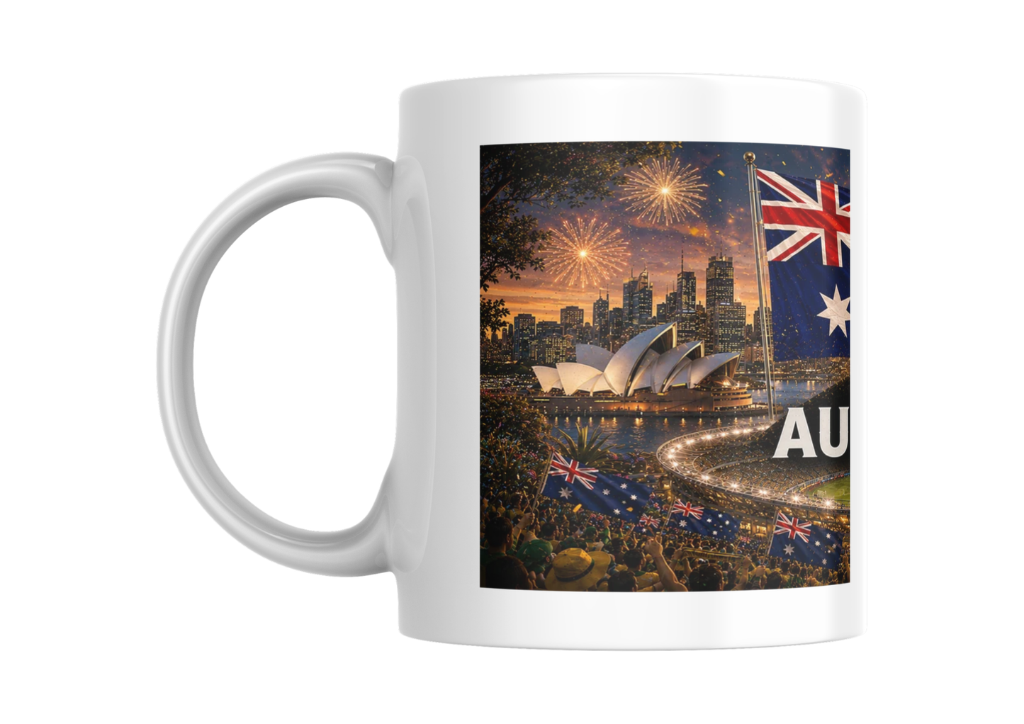 Mug Australie Coupe du Monde 2026 – Tasse Panoramique Supporter Socceroos Foot