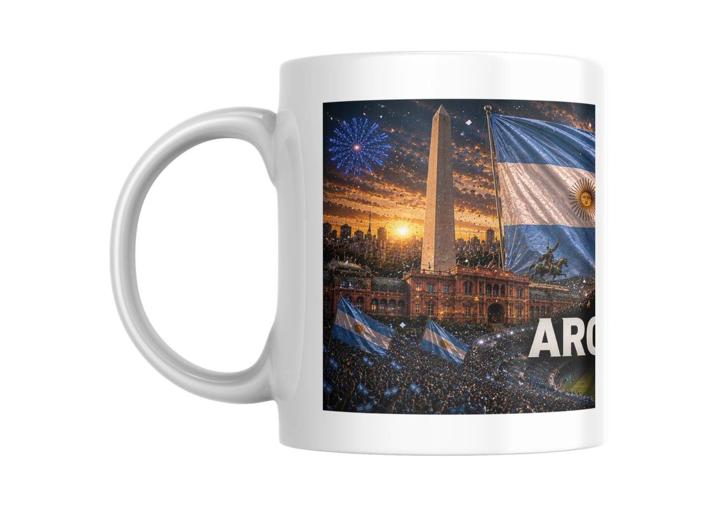 Mug Coupe du Monde Argentine 2026 - Albiceleste 3 Étoiles - Chutes d'Iguazú