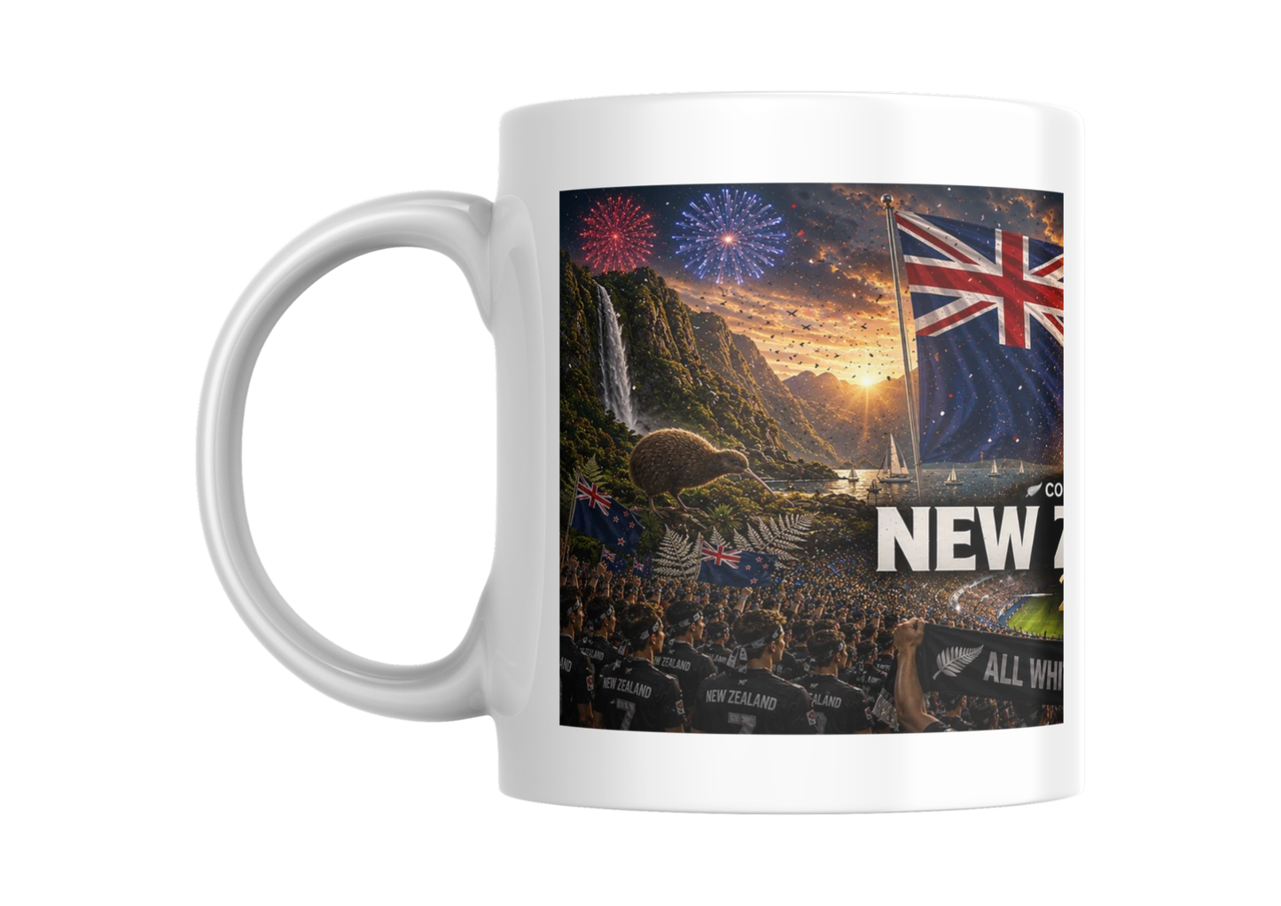 Mug Nouvelle-Zélande Coupe du Monde 2026 – Supporter All Whites Foot