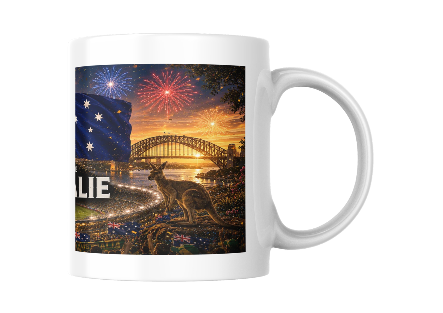 Mug Australie Coupe du Monde 2026 – Tasse Panoramique Supporter Socceroos Foot