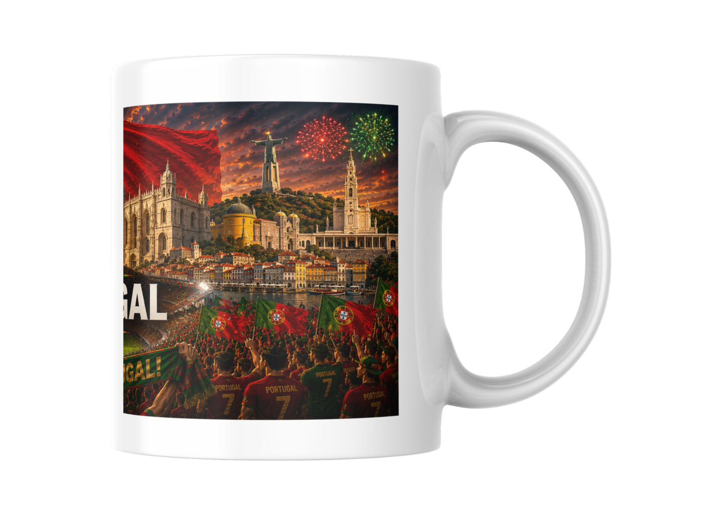 Mug Portugal Coupe du Monde 2026 – Tasse Supporters Vamos Portugal