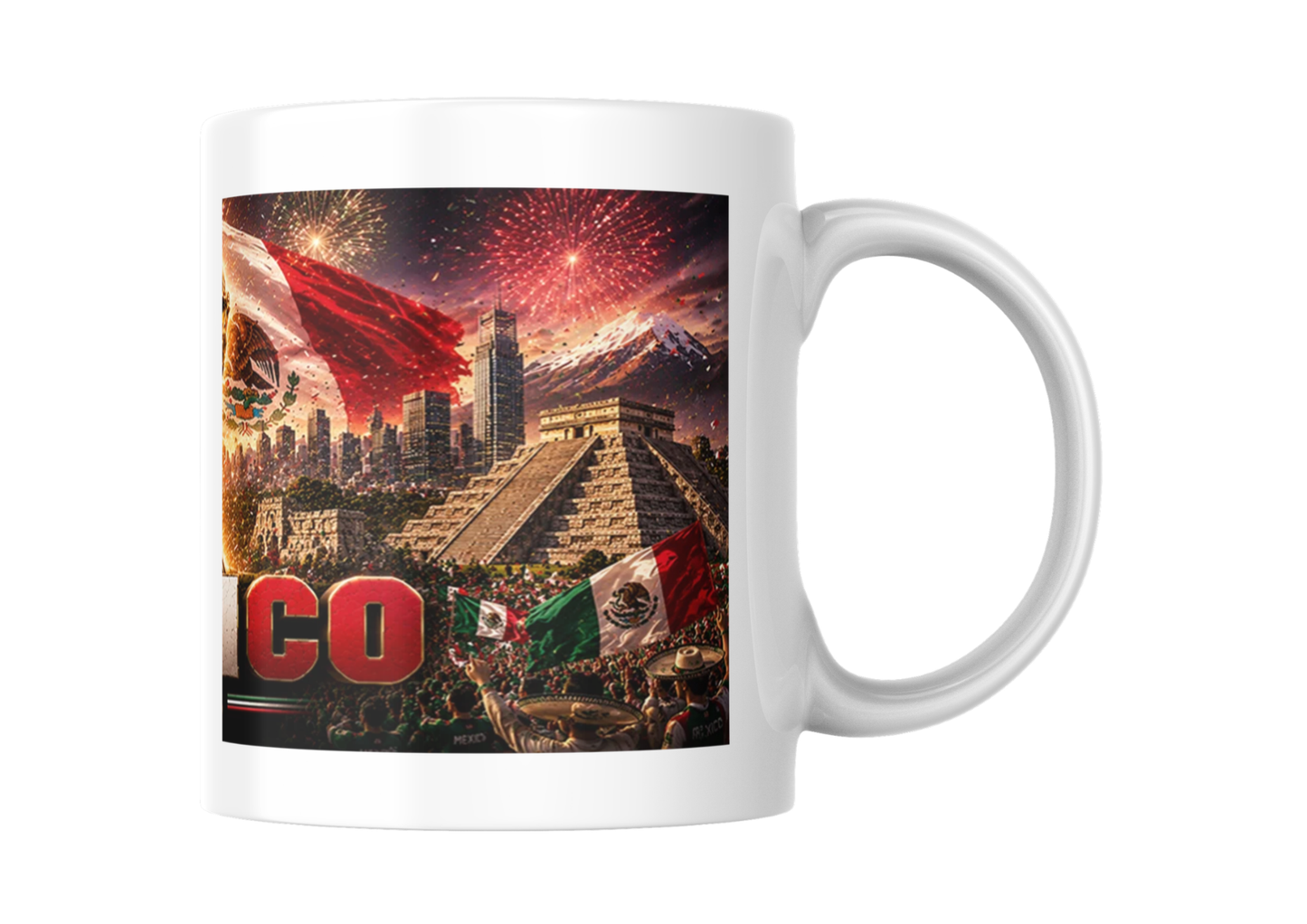 Mug Mexique 2026 – Football Pyramide Maya & Ángel de la Independencia
