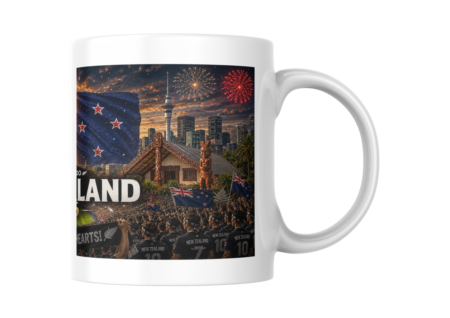Mug Nouvelle-Zélande Coupe du Monde 2026 – Supporter All Whites Foot