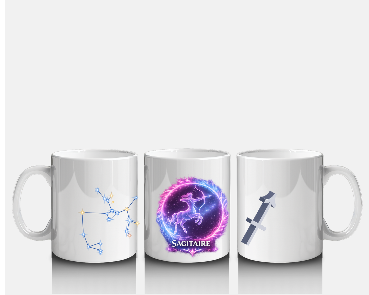 Mug signe astrologique personnalisé — Cadeau zodiaque (12 signes)