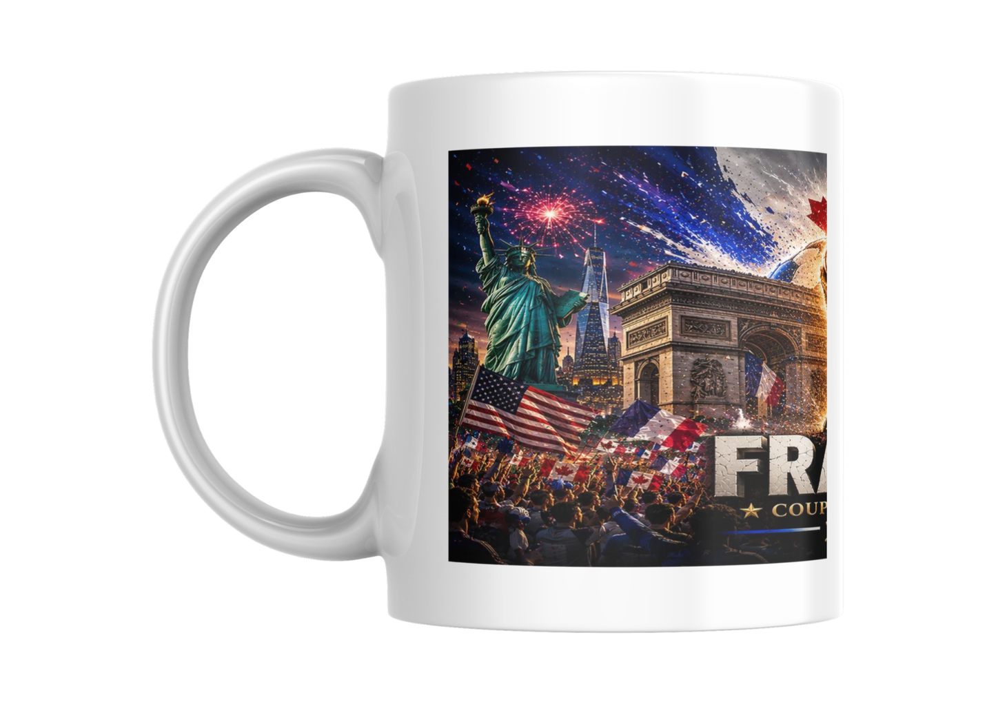 Mug France Coupe du Monde 2026 – Tasse Panoramique Collector USA Canada Mexique Édition Ballon