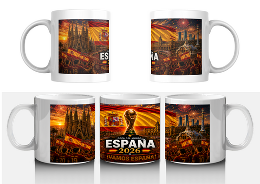 Mug Espagne Coupe du Monde 2026 | Tasse Supporters La Furia