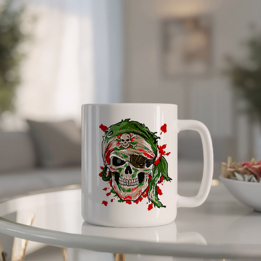 Mug corsaire – Crâne basque